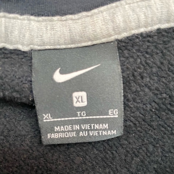 Nike Hoodie Men's Size XL Black Pullover Sweatshirt Swoosh Skater Streetwear Y2K - Picture 3 of 4